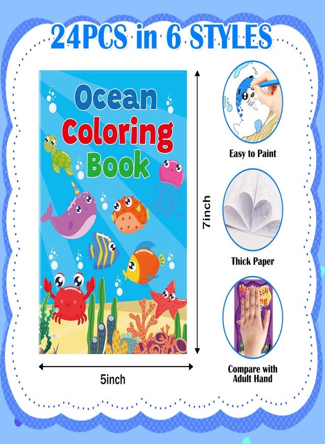 WorldBazaar Small Holiday Coloring Books for Kids 24PCS Mini Coloring Crafts Classroom Reward Family School Activities Christmas Party Supplies - Image 3